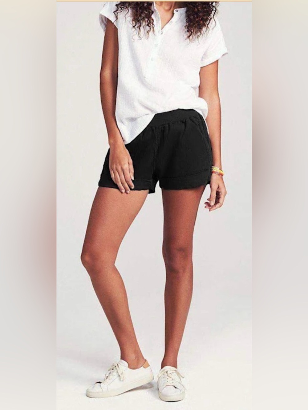 Faherty Arlie Day Short in Washed Faded Black, XS, Excellent New Condition!